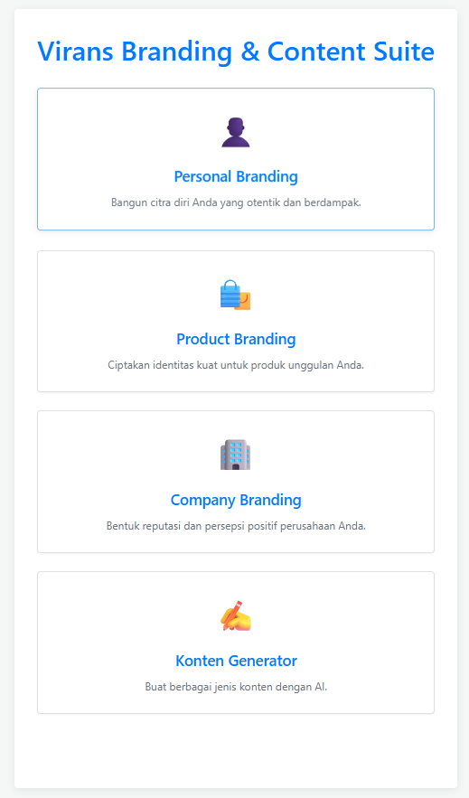 Virans Personal Branding Generator